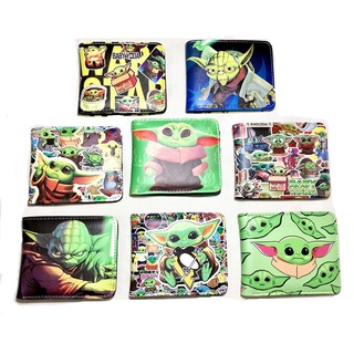 Animation film and television surrounding Yoda master short wallet Star Wars student simple zero wallet printed Wallet