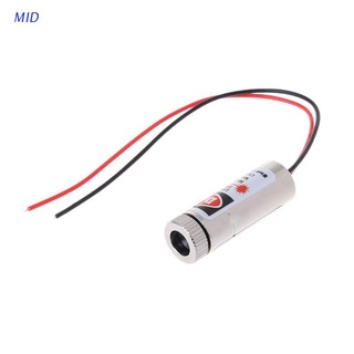 MID Hot 650nm 5mW punto rojo módulo láser cabeza lente de vidrio focalable clase Industrial