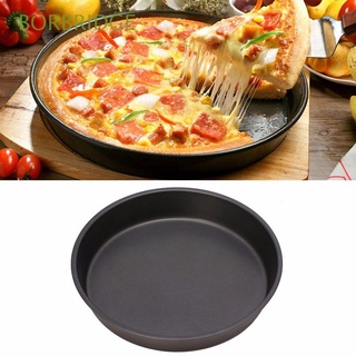 borbridge platos pizza sartén antiadherente para hornear bandeja de cocina de acero al carbono herramienta de hornear molde redondo antiadherente placa de pizza/multicolor (1)