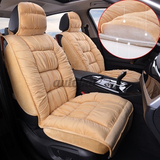 3 colores Universal grande de felpa asiento de coche cubierta de invierno caliente respaldo asiento delantero cojín Protector (2)