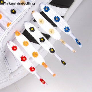 Takashiseedling/ Daisy cordones de zapatos de impresión plana zapatos cordones de lona de alta parte superior zapatillas de deporte deporte zapatero productos populares