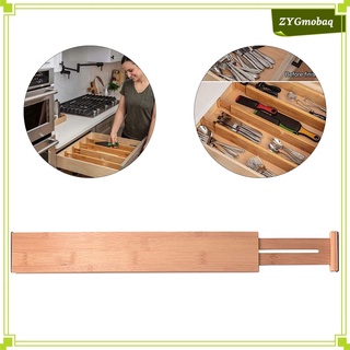 Adjustable Large Bamboo Drawer Dividers Wood Organizing Dresser Bathroom (8)