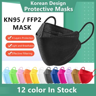 (En stock) 10pcs-50pcs Máscara 3d Kf94 10 Colores Kn95 N95 FFP2