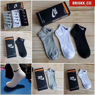 Promotion 100% originales 5 pares de calcetines deportivos unisex Nike Calcetines de algodón cómodos y transpirables briskk_co