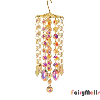 [popular]colgante De campanas de viento colorido cristal colgante de jardín colgante de gota decoración de araña