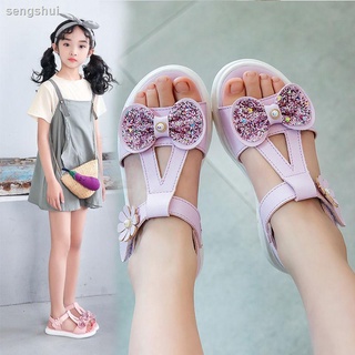 Niñas sandalias 2021 nueva moda verano niños s suela suave niños s princesa bebé sandalias zapatos de playa (1)