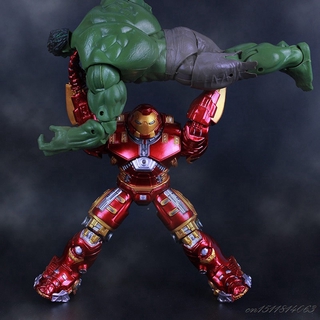 Figuras figuras figuras de Iron Man Hulk con luz Led Mainan Transformers Anime acción Ironman Transformers Figura Figura (9)