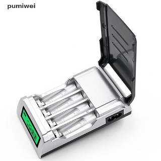 Pumiwei Universal Smart LCD Cargador Para AA AAA Ni-MH CD Baterías Recargables CO