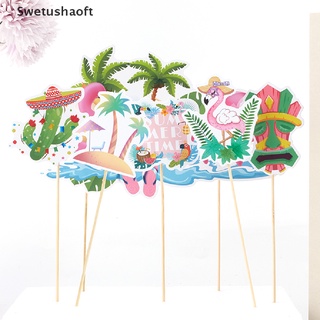 [sweu] decoración de baby shower flamingo decoración de tarta de primer cumpleaños decoraciones bfd