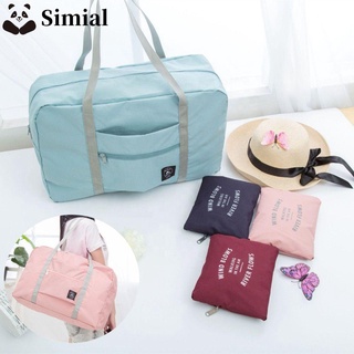 SIMIAL Clothes Travel Duffel Bag Business Trip Luggage Organizer Foldable Storage Bag Women & Men Portable Lightweight Large Tote Handbags Waterproof/Multicolor