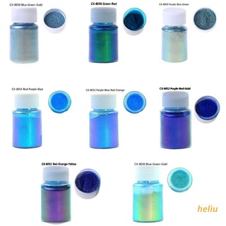 heliu espejo camaleones pigmento nacarado resina epoxi purpurina mágica polvo decolorado resina colorante joyería herramientas