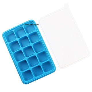 [tfnl] bandejas de cubitos de hielo de tiantian 2 paquetes de moldes de silicona para cubitos de hielo con tapa flexible
