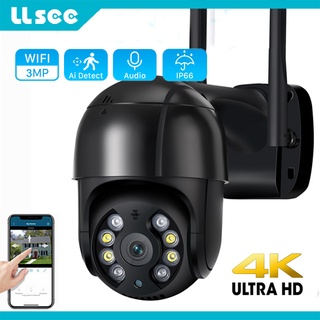 LLSEE 4K 3MP H . 265 AI PTZ Seguimiento HD Cámara 1080P Al Aire Libre IP P2P CCTV Equipo De Vigilanciacámara De Seguridad Wifi Infrarrojo Visión Nocturna