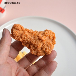 YANG Imitation Food Keychain Fried Chicken Nuggets Chicken Leg Food Pendant Toy Gift . (6)