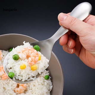 B Durable cuchara de Metal moldeado integrado largo arroz cuchara antideslizante para uso diario (3)
