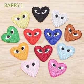 Barry1 DIY ropa parche tela apliques transferencia de calor pegatina impresión amor corazón ropa de costura lindo insignias bordadas plancha en parche