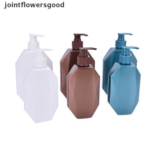 jtff creative geometry champú prensa botella de gel de ducha líquido recargable portátil bueno (2)