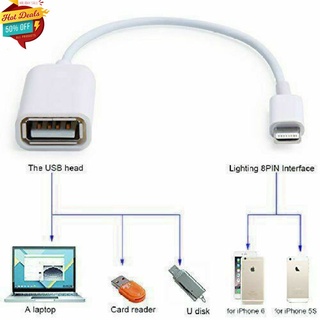 Fs para Apple interfaz macho a USB hembra OTG Cable adaptador para Apple iPhone 5 5s 6 6s Plus 7