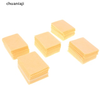 (chuaniaji) 100 pzs paños De limpieza De Microfibra amarillas Para Celular/tableta/Laptop/pantalla LCD.