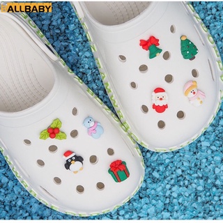 Crocs decoración de zapatos accesorios-navidad tema serie (1 pieza) niños de moda zapato superior decoración de dibujos animados bolsa accesorios