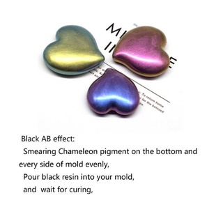 TAR1 9 Colores Mágico Resina Camaleones Pigmento Espejo Arco Iris Perla Polvo Colorante Epoxi Purpurina Joyería Kit (6)