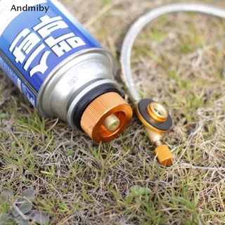 [Andmiby] 1pc Picnic Burner Cartridge Gas Fuel Canister Stove Cans Adapter Converter Head QMT