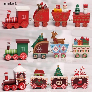 [i] madera navidad tren de navidad adorno decoración niños regalos moda tren de navidad [caliente] (7)