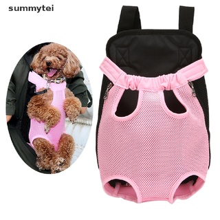 summytei - mochila ajustable para mascotas, frontal, para perros, bolsa de viaje, piernas