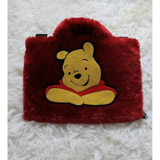 Winnie The Pooh Maroon Rasfur - bolsa de piel densa (10-17 pulgadas, Softcase, Macbook Netbook)