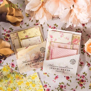 MOLLY 30Sheets Diary Album Material Paper Scrapbooking Flower Town Series Craft Paper Journal Planner DIY Stationery Vintage Decorative