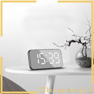 [CHIWANJI2] Reloj Digital LED de escritorio despertador espejo pantalla USB Snooze temperatura reloj