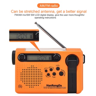 HRD-900 Emergency Radio Portable Full Band Flashlight Outdoor Solar Charging Survival Radio for Camping (7)