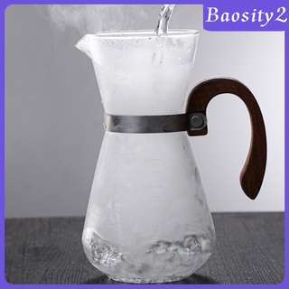 [BAOSITY2] Pour Over Coffee Maker Carafe con filtro embudo Anti-quemaduras tetera tetera (2)