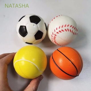 Natasha tenis alivio del estrés esponja pelotas de béisbol baloncesto fútbol exprimir bola de mano juguetes de espuma bola de goma