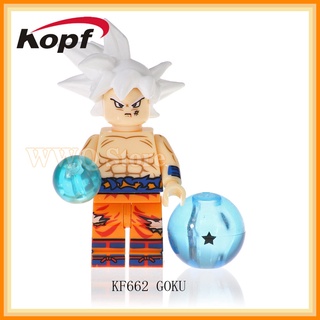 lego minifigures kf6057 anime dragon ball super saiyan bloques de construcción juguetes para niños
