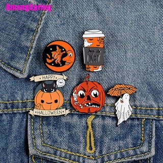 [entrespring] Broches de esmalte de Halloween feliz mochila ropa solapa Pin divertido insignia joyería