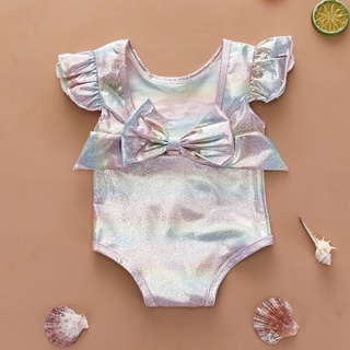 fashionjewelry exquisito verano dulce mosca manga peleles bebé pijama lindo degradado color mono