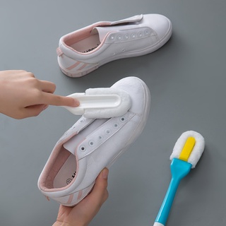 Cepillo de zapato de lana suave mango largo cepillo de limpieza de zapatos hogar (1)