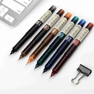 1pcs recto tipo líquido bolígrafo de gran capacidad de color retro bolígrafo de gel estudiante cuenta de mano pluma de oficina papelería (4)