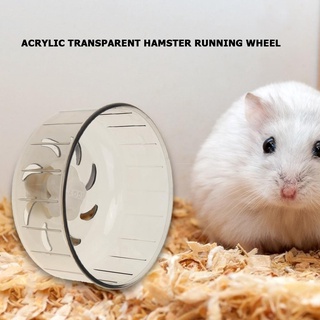 ☊HOME_Transparent Hamster Wheel Running Treadmill Silent Small Pet Running Wheels☊