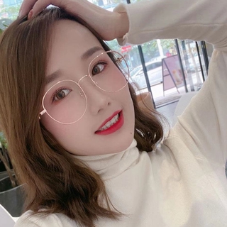 Gafas de miopía de moda con gafas graduadas marco femenino estudiantes coreanos Anti-azul luz y a prueba de radiación gafas de Panda marea femenina (3)