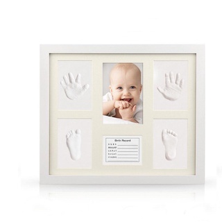 moda seguro bebé recién nacido huella huella foto marco impresión kit almohadilla de tinta (2)