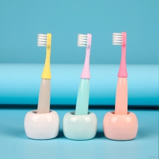 cepillo de dientes de silicón ultradelgado para niños con dibujo de hongo de 3-5 años (4)