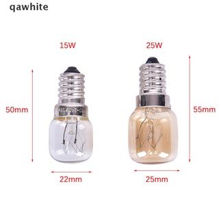 qawhite - bombillas de luz para horno de microondas, cocina de filamento de tungsteno, bombillas de luz de sal