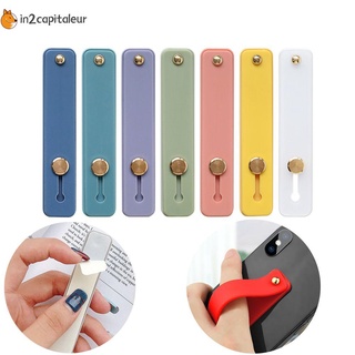 IN2CAPITALEUR Universal Finger Ring Hand Band Grip Stand Phone Holder Bracket Creative Candy Color Silicone Push Pull