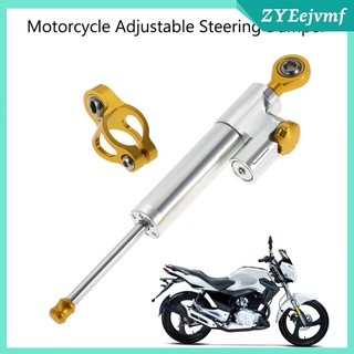 cnc aluminio universal motocicleta amortiguadores de dirección estabilizador accesorio