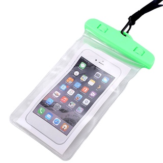 Luminoso impermeable bolsa de natación playa seca bolsa caso cubierta titular para teléfono