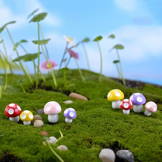 Xibr 10/20 pzas Mini Ornamento De hongo Miniatura Para jardín/Casa De muñecas De hadas 210831 (4)
