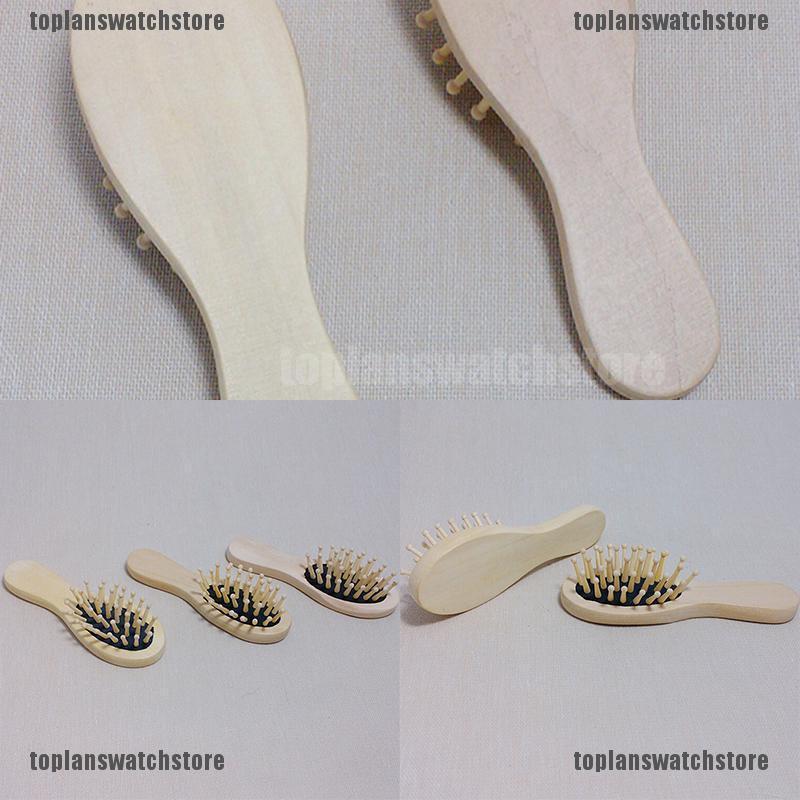 Cepillo de madera Natural de bambú para el cabello, queratina, cuidado del masaje, peine de masaje de madera (9)