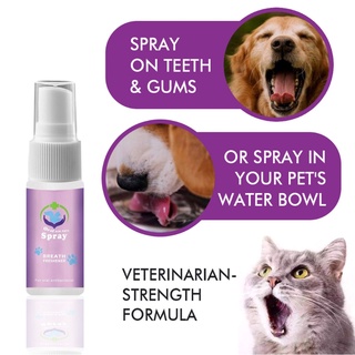 Top perro aliento ambientador Spray eliminar el mal aliento prevenir la enfermedad Oral en gatos (8)
